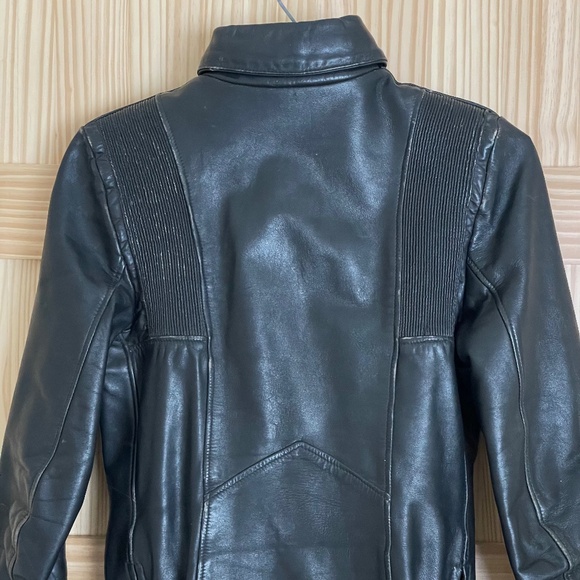 Vintage 80s Motorcycle Jacket | Women CAFE RACER Jacket | 80s Biker Jacket XSML - Picture 7 of 9